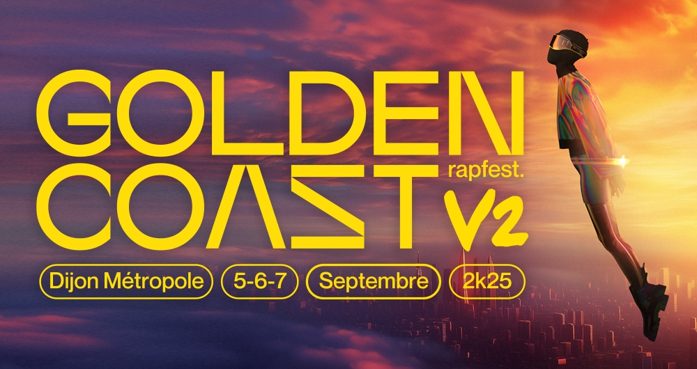 Visuel du festival de rap Golden Coast 2025