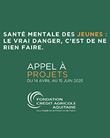 image avec texte décrivant l'appel à projet de la fondation du crédit agricole d'aquitaine 