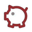 Pictogramme tirelire cochon