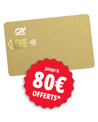 Jusqu'à 80€ offerts*